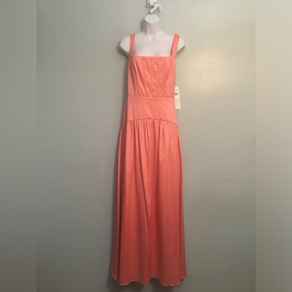 Aidan Mattox Coral Square-Neck Maxi Dress - Picture 8 of 16